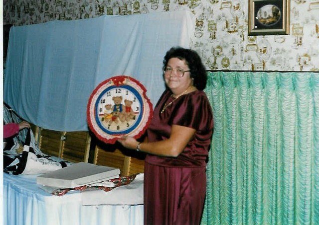 Nancy Wallace at the 1988 Company banquet.